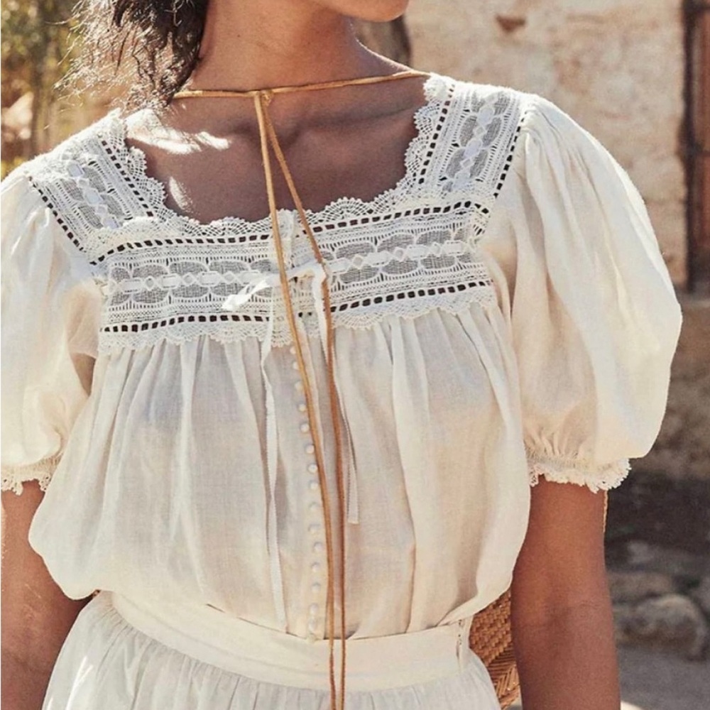 Doen Anneth Top in Salt size Large